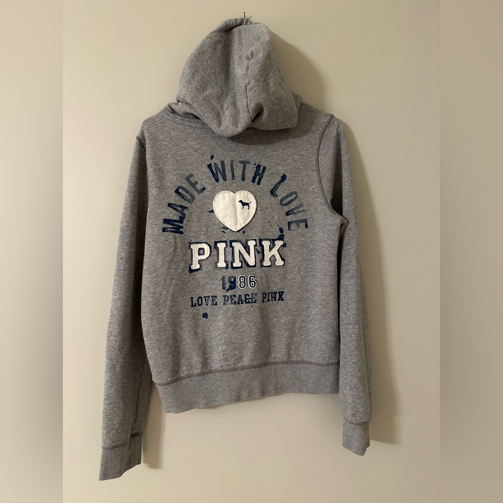 PINK Victoria's Secret Heather Gray Y2K Sweatshirt